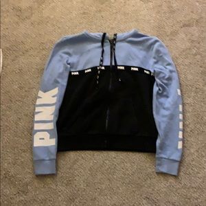 pink zip up